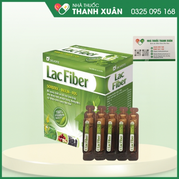 Lac Fiber - Bổ sung chất xơ, hỗ trợ làm tăng nhu động ruột, nhuận tràng